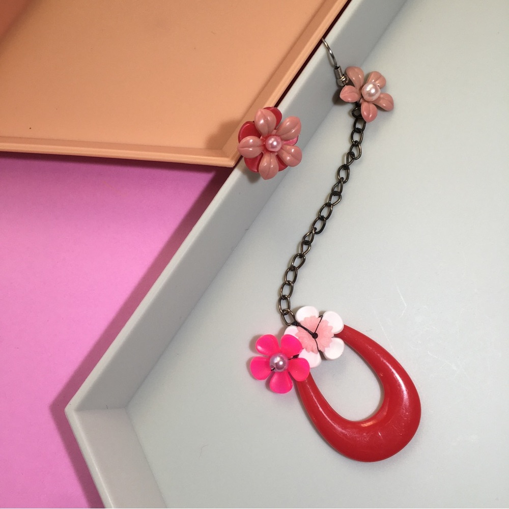 🌺 Handcrafted One Of One Earrings Mismatch Pair
